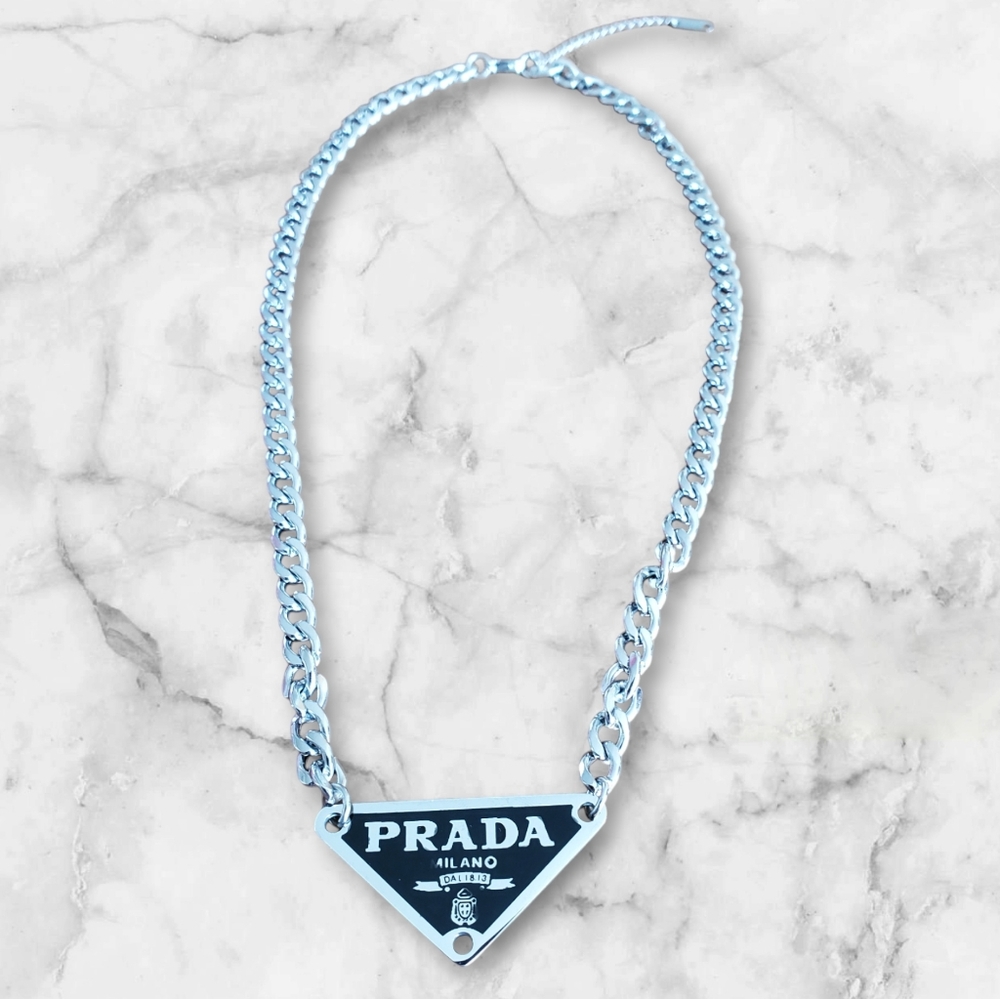 Prada Silver Chain Necklace